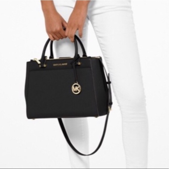 Michael Kors Handbags - Michael Kors Saffiano Leather Satchel Medium Purse